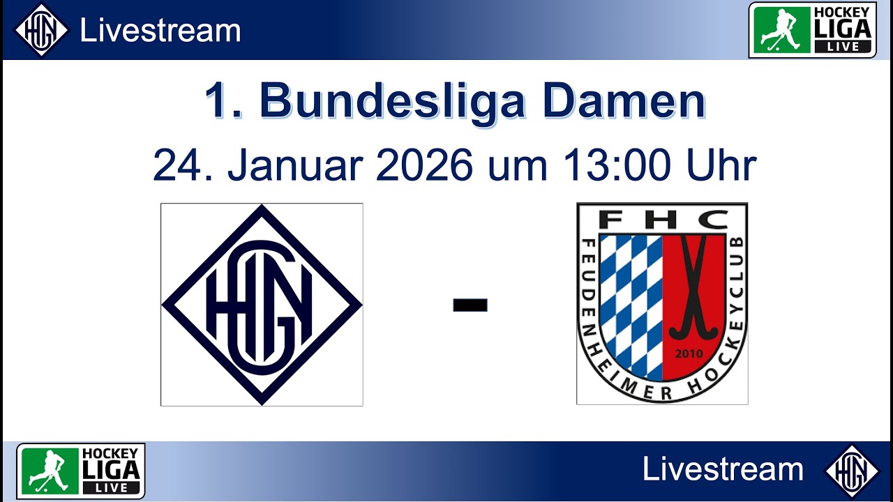 HGN.Live - HGN vs. FHC - 1. Bundesliga Damen - 24.01.2026 - 13:00 Uhr