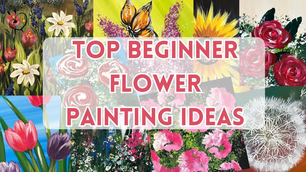 Top Beginner Flower Painting Ideas! 🎨🌸