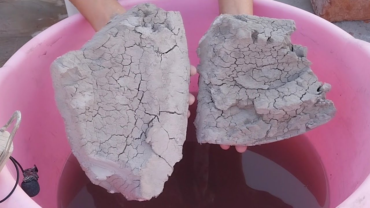 ASMR: New Black dirt water crumbling sizzling sound ❤️