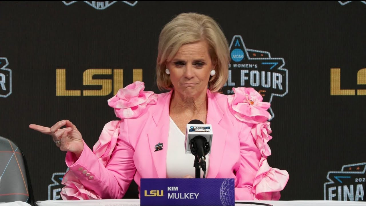 LSU Kim Mulkey postgame Final Four WIN over Virginia Tech with Alexis Morris and Angel Reese