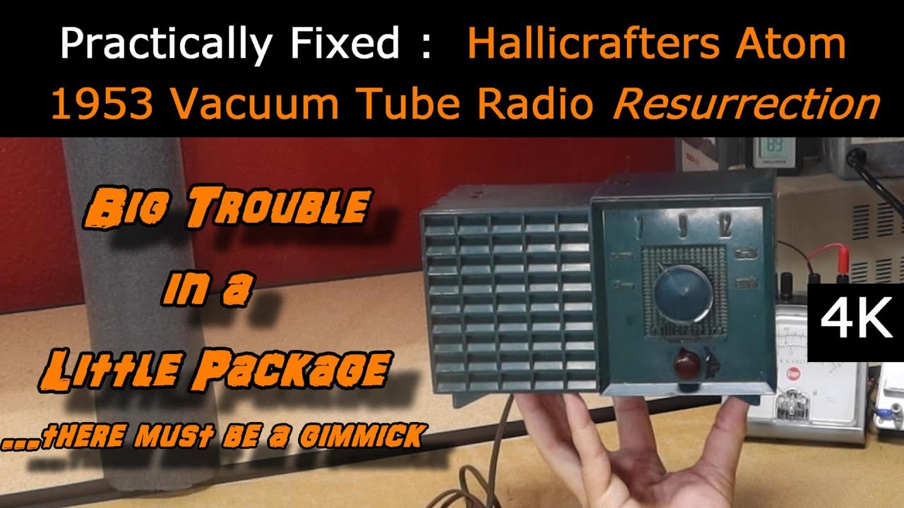 71 Yr Old 4-Tube Vacuum Tube Radio Resurrection - 1953 Hallicrafters 