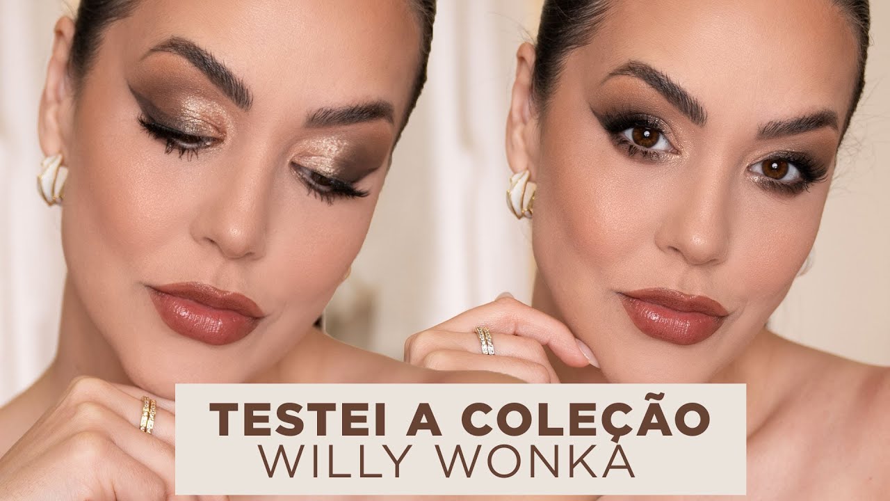 TESTEI A COLEÇÃO DE CHOCOLATE WILLY WONKA DA SHEGLAM