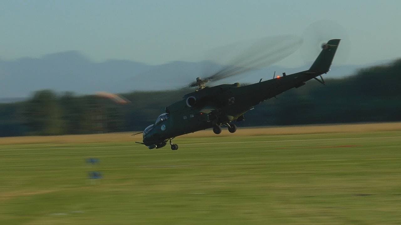 First training Mil Mi-24V before Airshow - Nowy Targ (EPNT) - 11.08.2017 r.