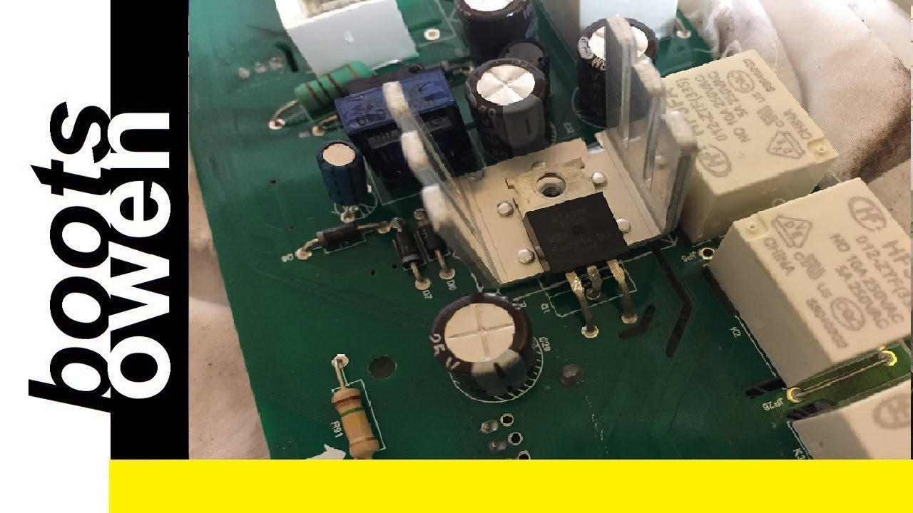 Candy dissassembly and testing triac error E09