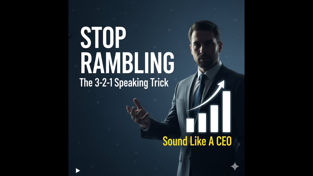 Stop Rambling: The 3-2-1 Speaking Trick to Sound Like a CEO