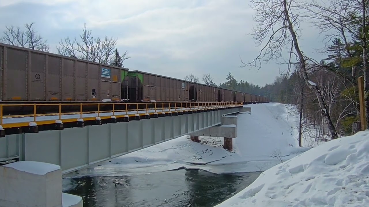 Great Lakes Central (Watco) 3863 3861 Northbound Manistee River Bridge February 10, 2026