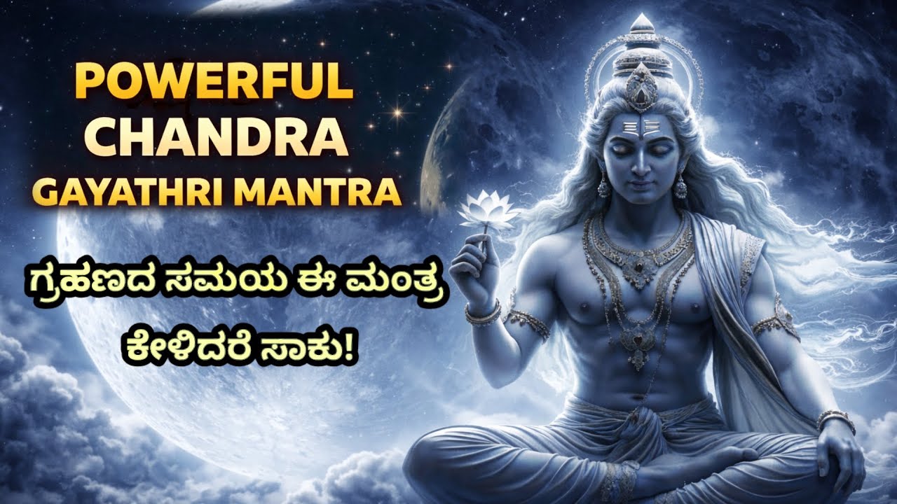 ಗ್ರಹಣದ ದಿನ ಕೇಳಲೇಬೇಕಾದ ಚಂದ್ರ ಗಾಯತ್ರಿ ಮಂತ್ರ! 2026 chandra grahana!