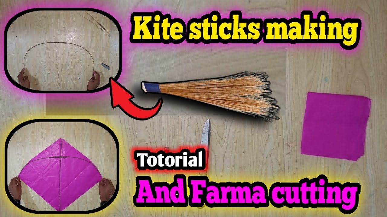 Kite Sticks Making & Farma Cutting Tutorial | Easy Kite Making Guide@SM-Kites 