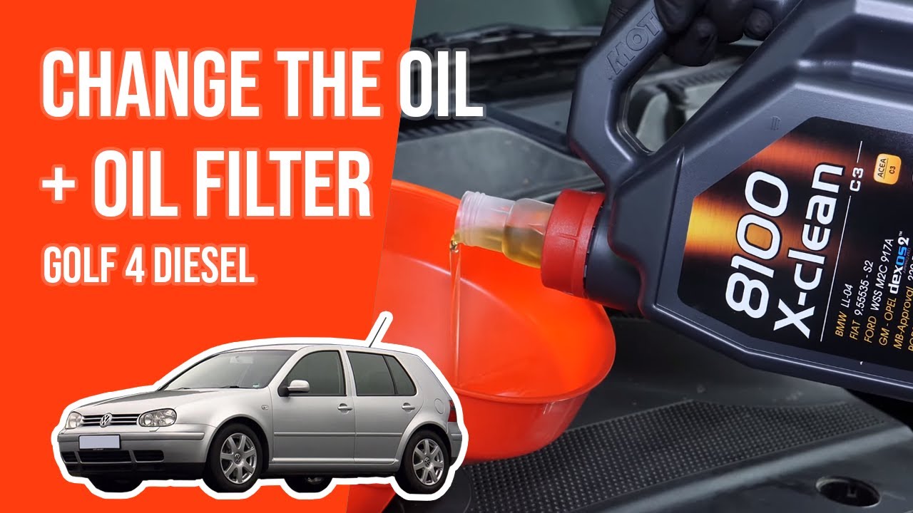 Change the oil and the oil filter Golf mk4 1.9 TDI 🛢