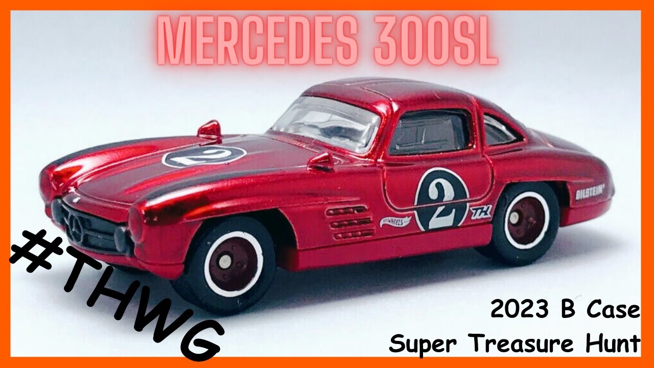 HOT WHEELS Super Treasure Hunt Mercedes Benz 300SL STH 2023 B Case