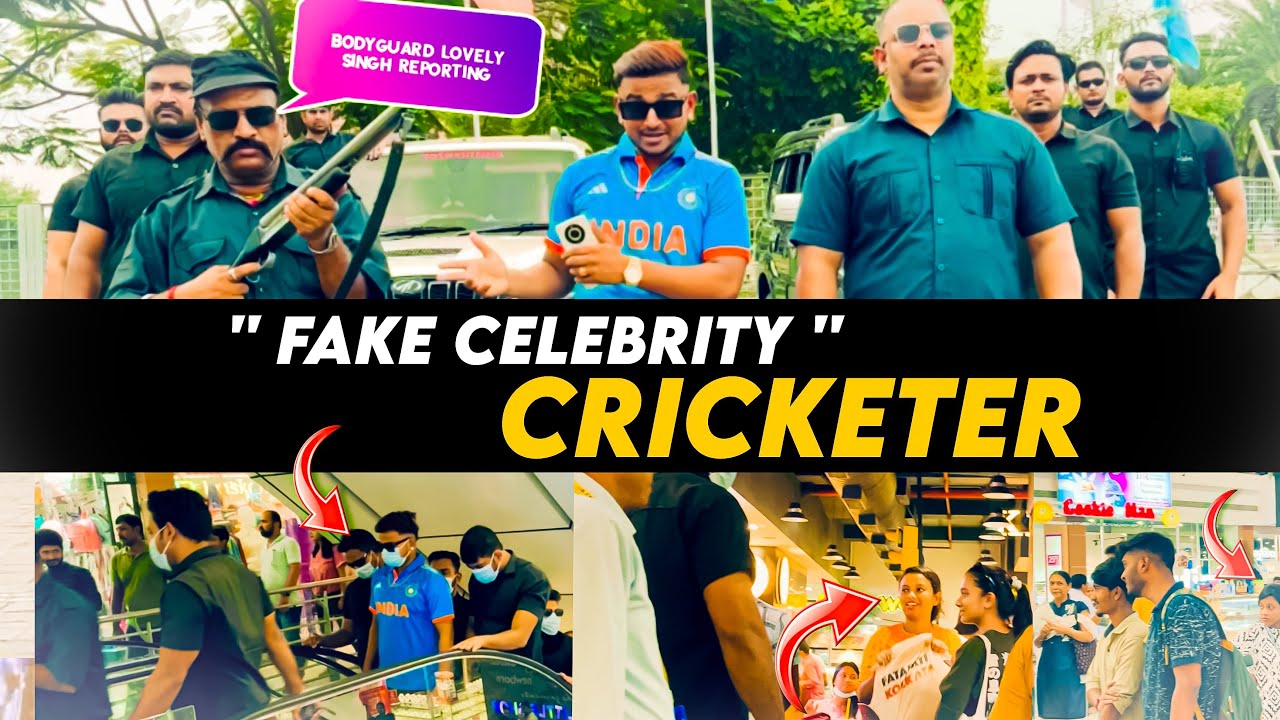 Fake Cricketer Prank In mall ( part 1 ) | Epic girls Reaction | Celebrity prank in mall