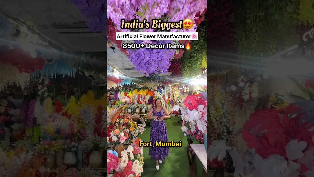 Did You Know India Biggest Artificial Flower Manufacturer Is In Mumbai🌸😍