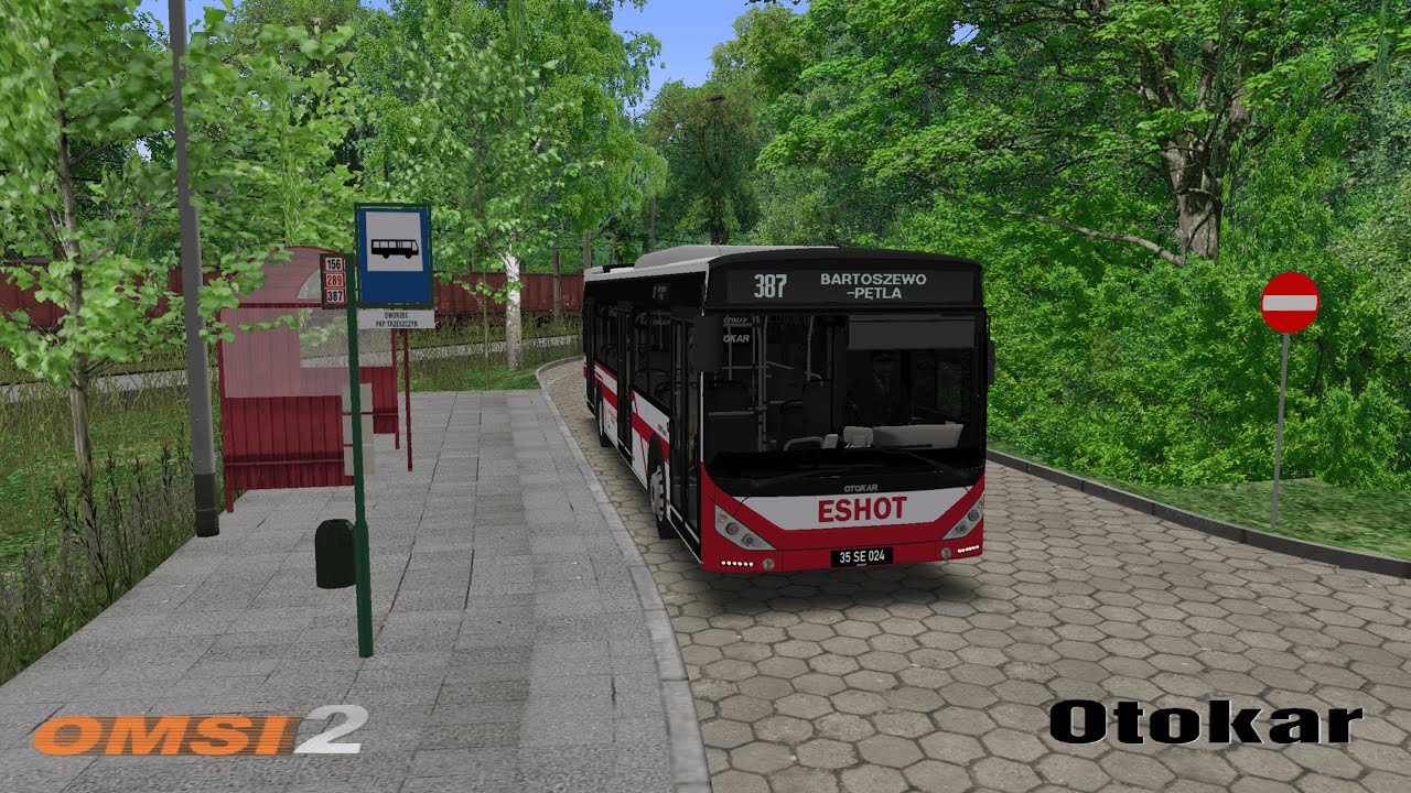 Omsi 2 - Fikcyjny Szcein - 387 Dworzec PKP Trzeszczyn - Bartoszewo