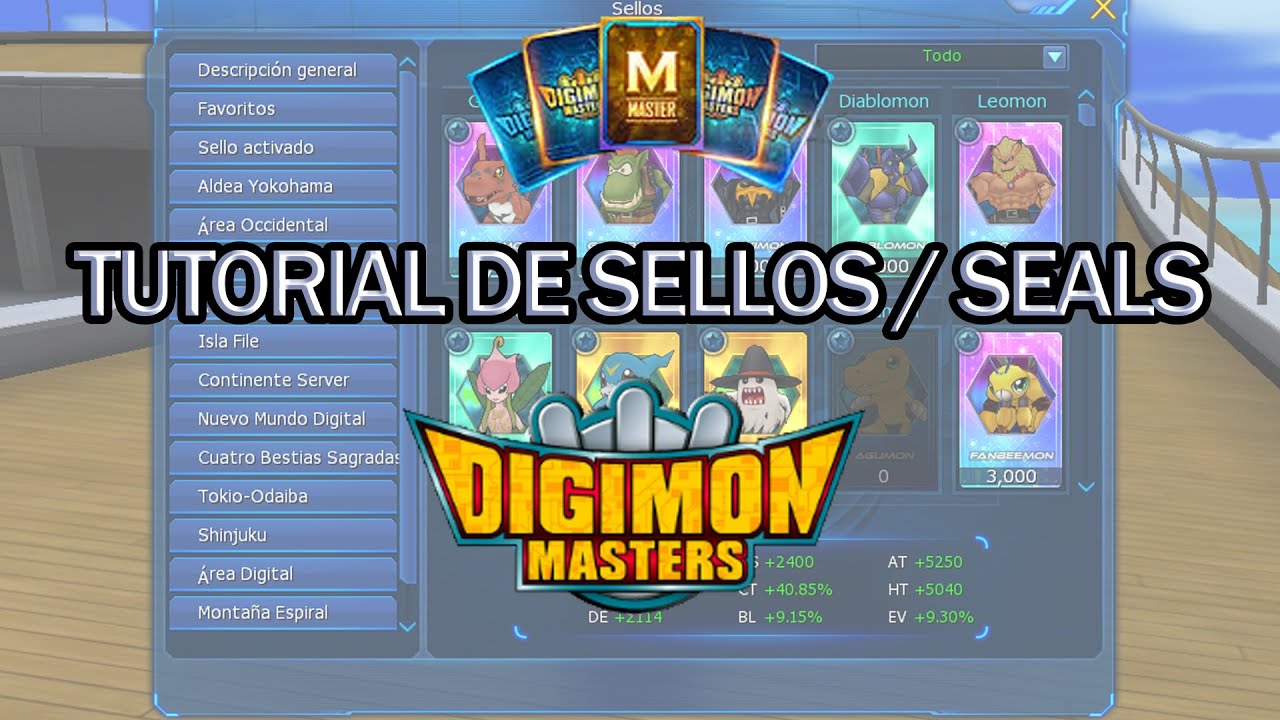 TUTORIAL / GUIA - MAESTRO DE SELLOS / SEALS MASTER - DIGIMON MASTER ONLINE - LaDMO  2023 - 2025