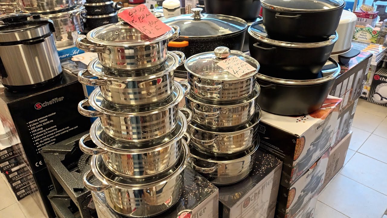 عروض نار🔥🔥في اسواق بابل في ألمانيا🇩🇪❤️🇮🇶سيت طناجر ستيل وكرانيت 😍