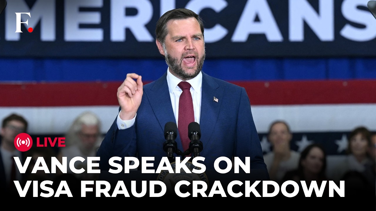 VANCE LIVE: 'Fraudsters Beware' US Vice President JD Vance Speaks on Visa Fraud | US Immigration