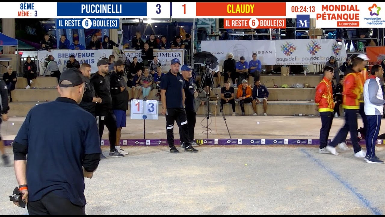 8e PUCCINELLI vs CLAUDY : Mondial à pétanque de Montpellier 3M 2021