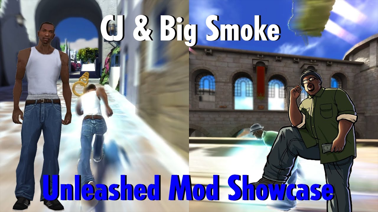 CJ and Big Smoke in Sonic Unleashed Recomp - Mod Showcase