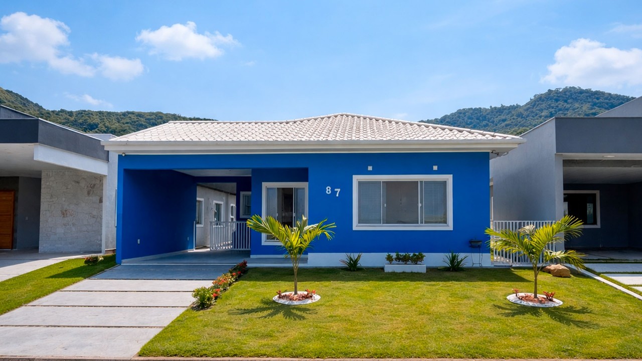 Uma casa que parece de revista dentro do condomínio Vivere, em Maricá - 1108