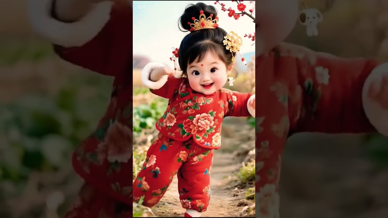 Chinese baby cute dance 🪩 