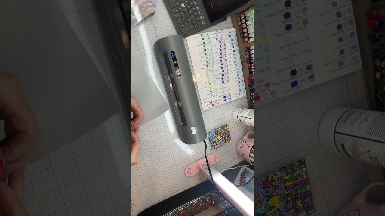 ✨Laminating my Polychromos swatch sheet 