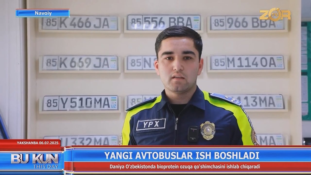 Yangi avtobuslar ish boshladi (Navoiy)