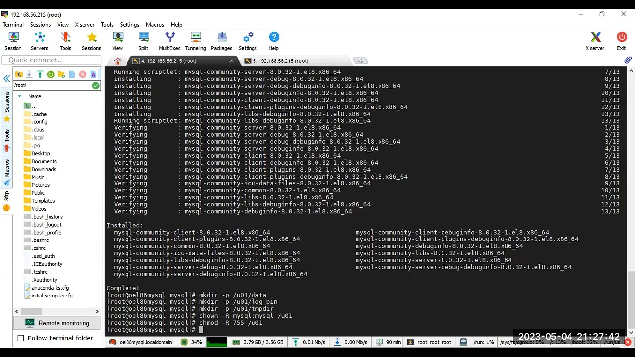 mysql 8 installation on Linux 8