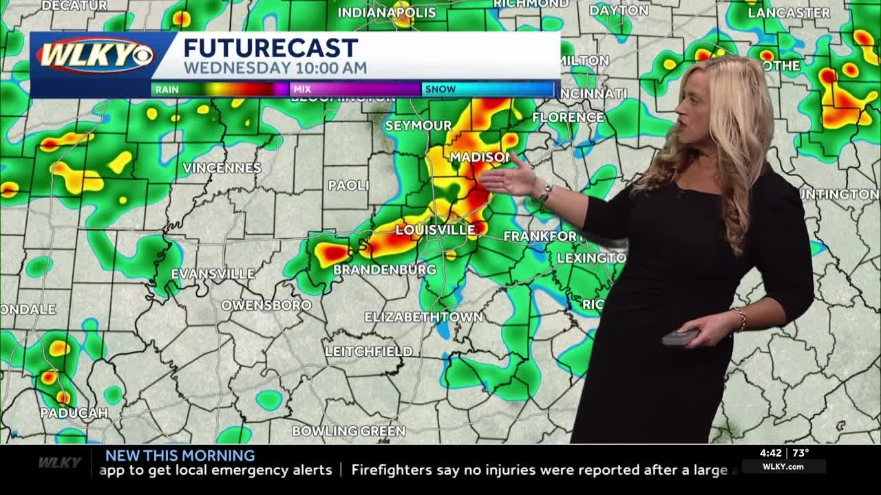 Watching the risk of strong storms for Wednesday