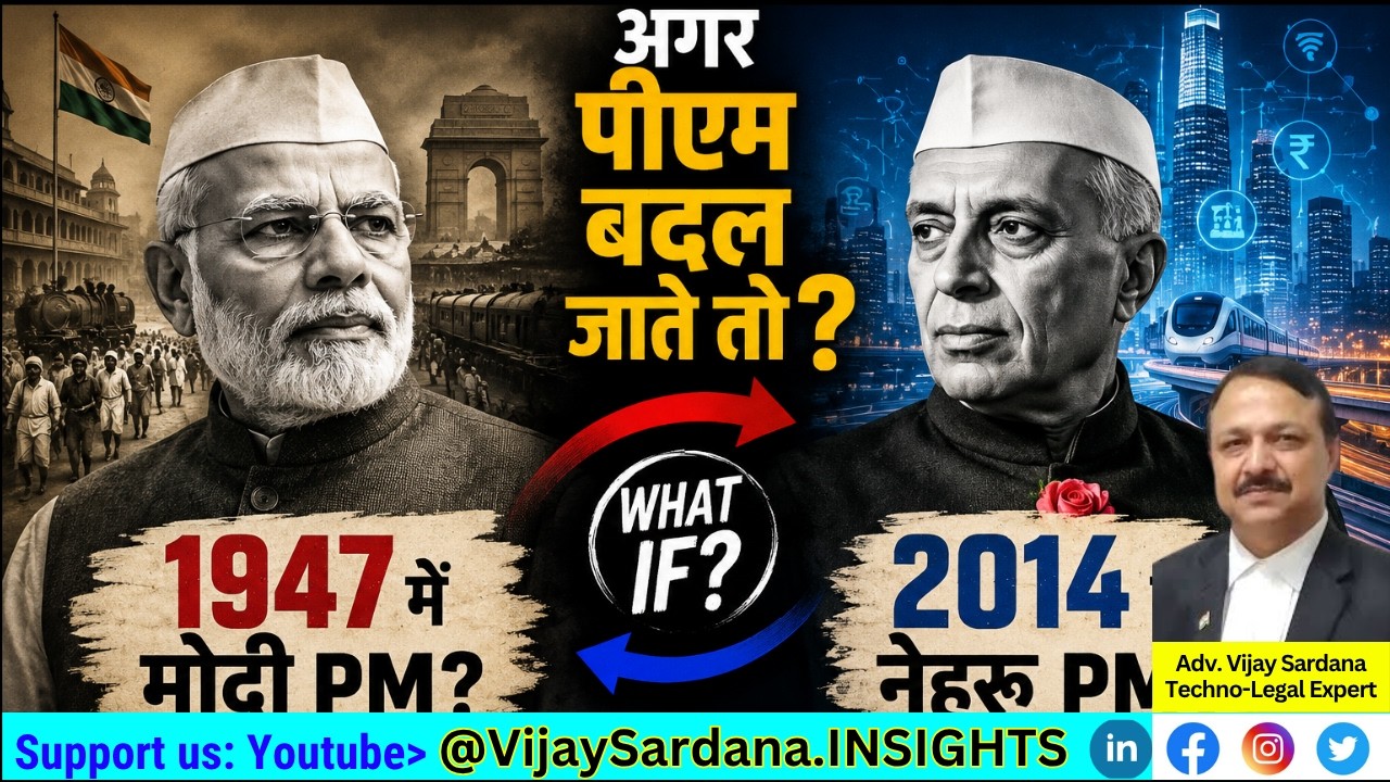 1947 में मोदी, 2014 में नेहरू: क्या भारत आज चीन से आगे होता? #vijaysardana #modi #nehru #1947 #2014