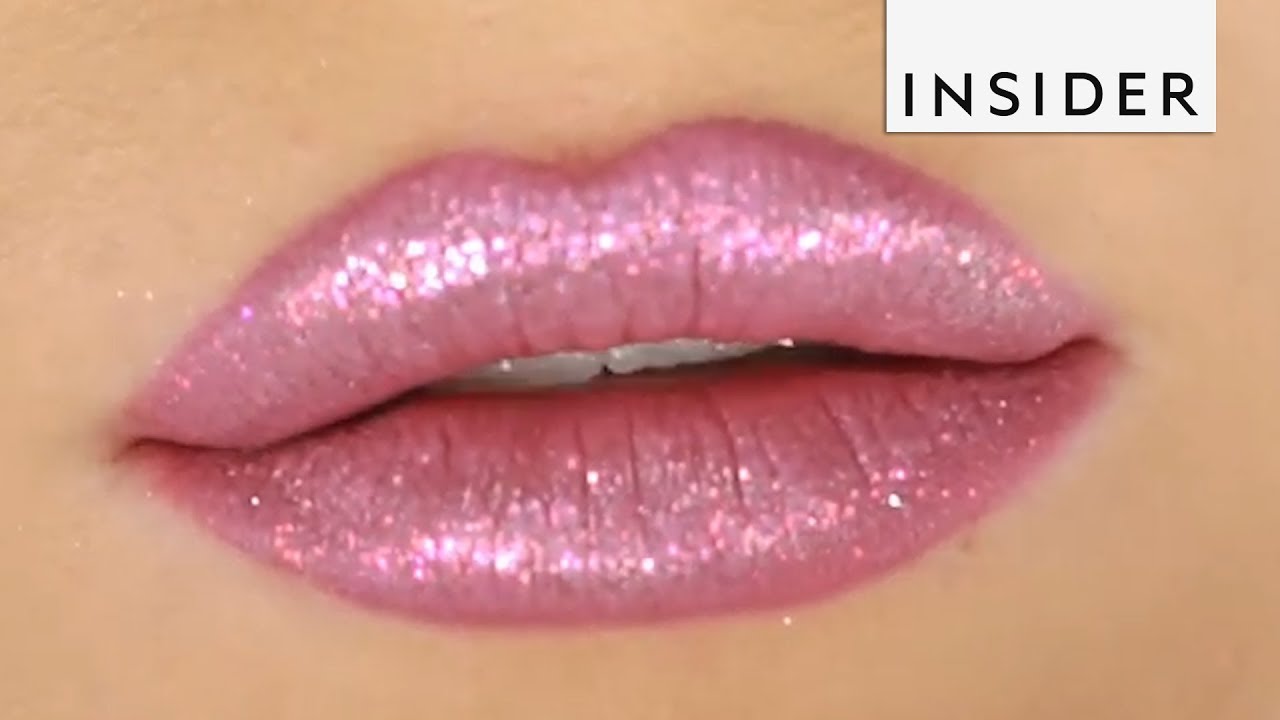 Transforming Glitter Lips