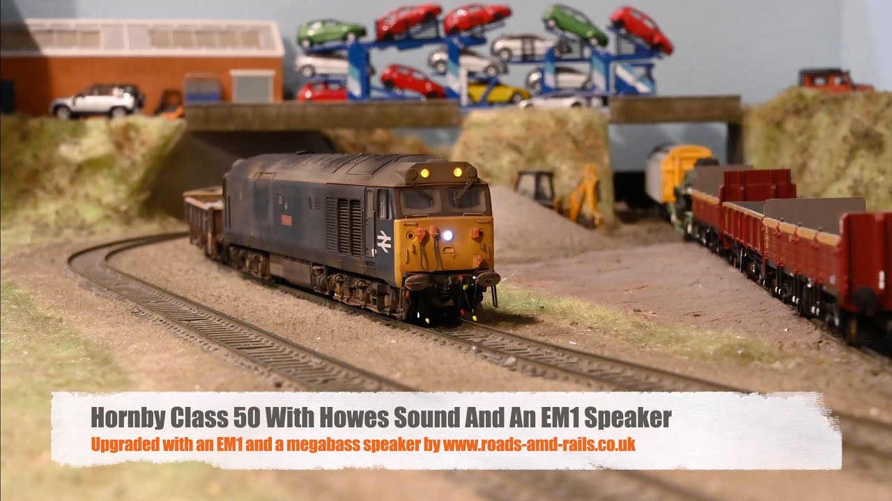 Hornby Class 50 With Howes Sound, Upgraded With An EM1 And Megabass Speaker