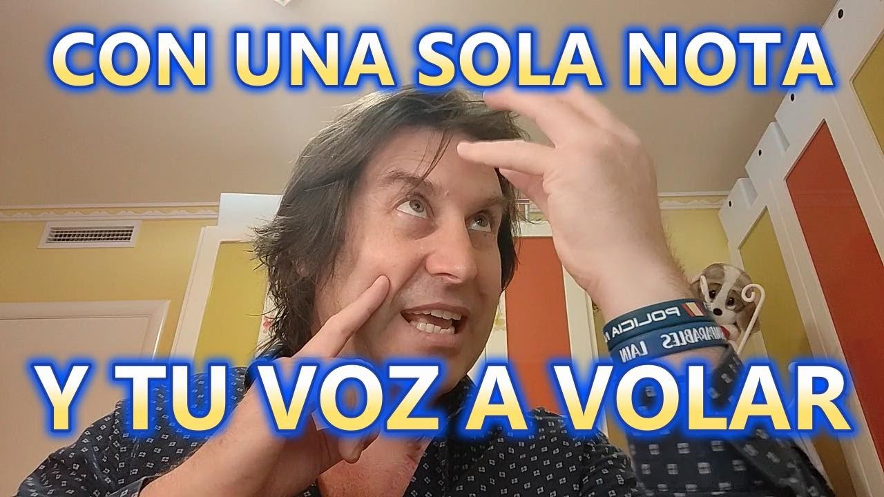 CON SOLO UNA NOTA Y TU VOZ A VOLAR EN TU CLASE DE CANTO