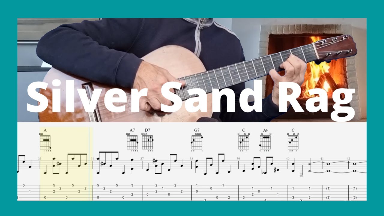 Silver Sand Rag     Easy Guitar Tabs  Lesson - Tutorial