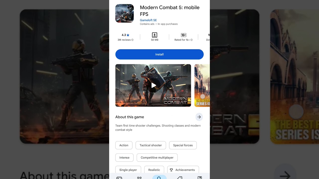 Modern Combat 5: mobile FPS
