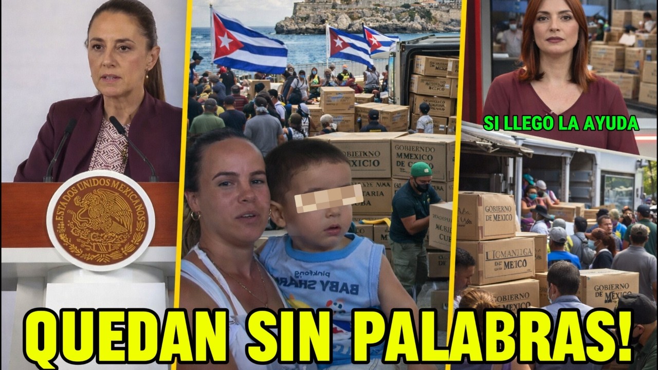 CUBANOS QUEDAN SIN PALABRAS AL RECIBIR LA AYUDA DE MEXICO