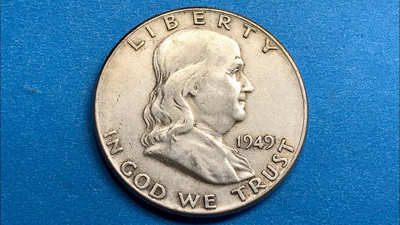 1949 Franklin Half Dollar Silver - United States Coins