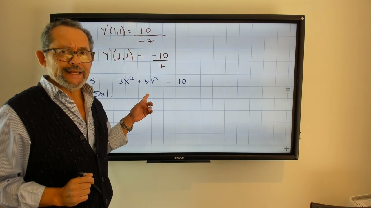 Clase 35 derivada implícita evaluada en un punto.