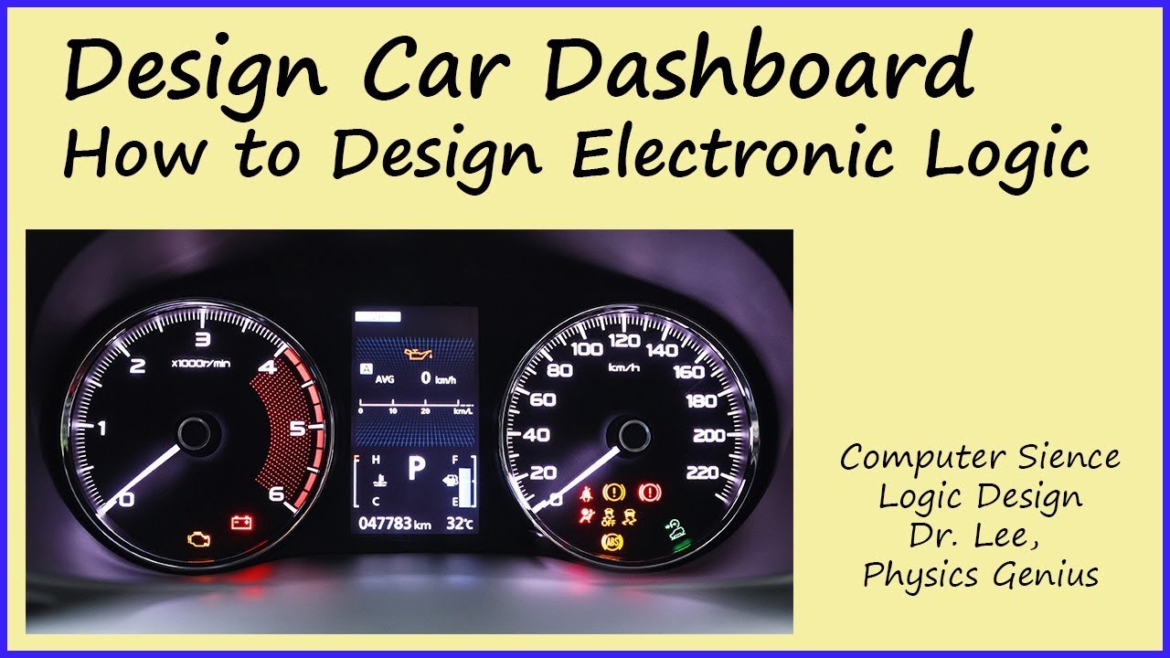 How to design car dashboard. Electronic design.