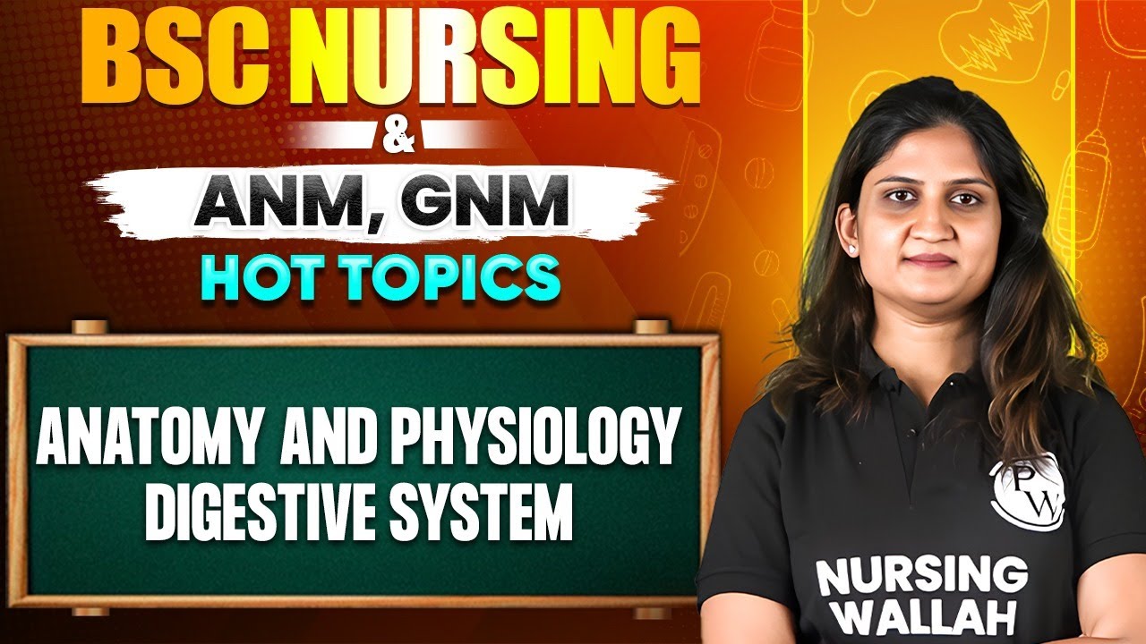 Digestive system Anatomy and physiology | B.Sc. Nursing, ANM, GNM | PW Nursing College Prep #nursing