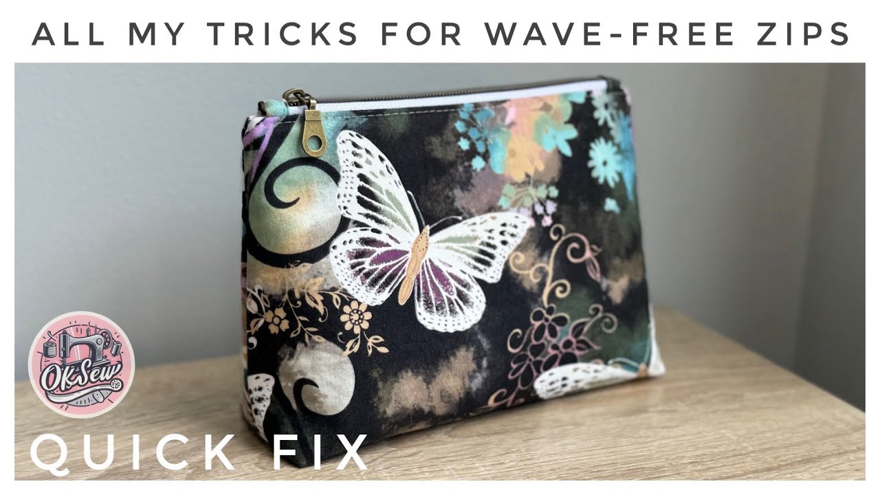 Wave, Goodbye! Achieving Smooth, Straight Zippers - An OKSew Quick Fix