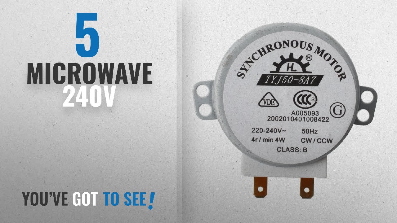 Top 10 Microwave 240V [2018]: SODIAL(R) Micro synchronous motor for microwave oven AC 220-240V 4W