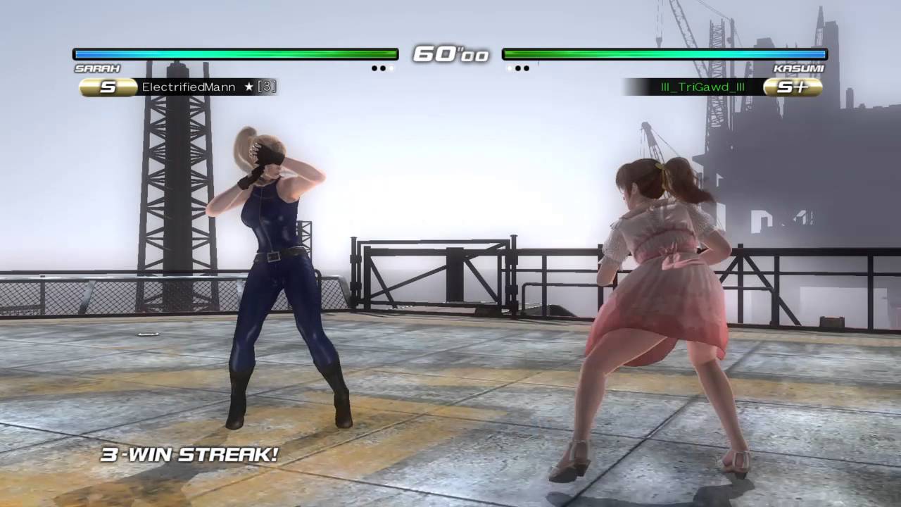 DOA5LR Replay: Kasumi (Iii_TriGawd_iii) VS. Sarah (Emann)