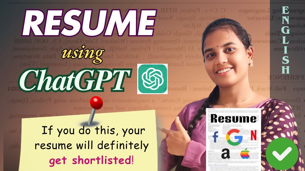 My Resume is shortlisted for GOOGLE only because of CHATGPT || Resume Creation using AI ||