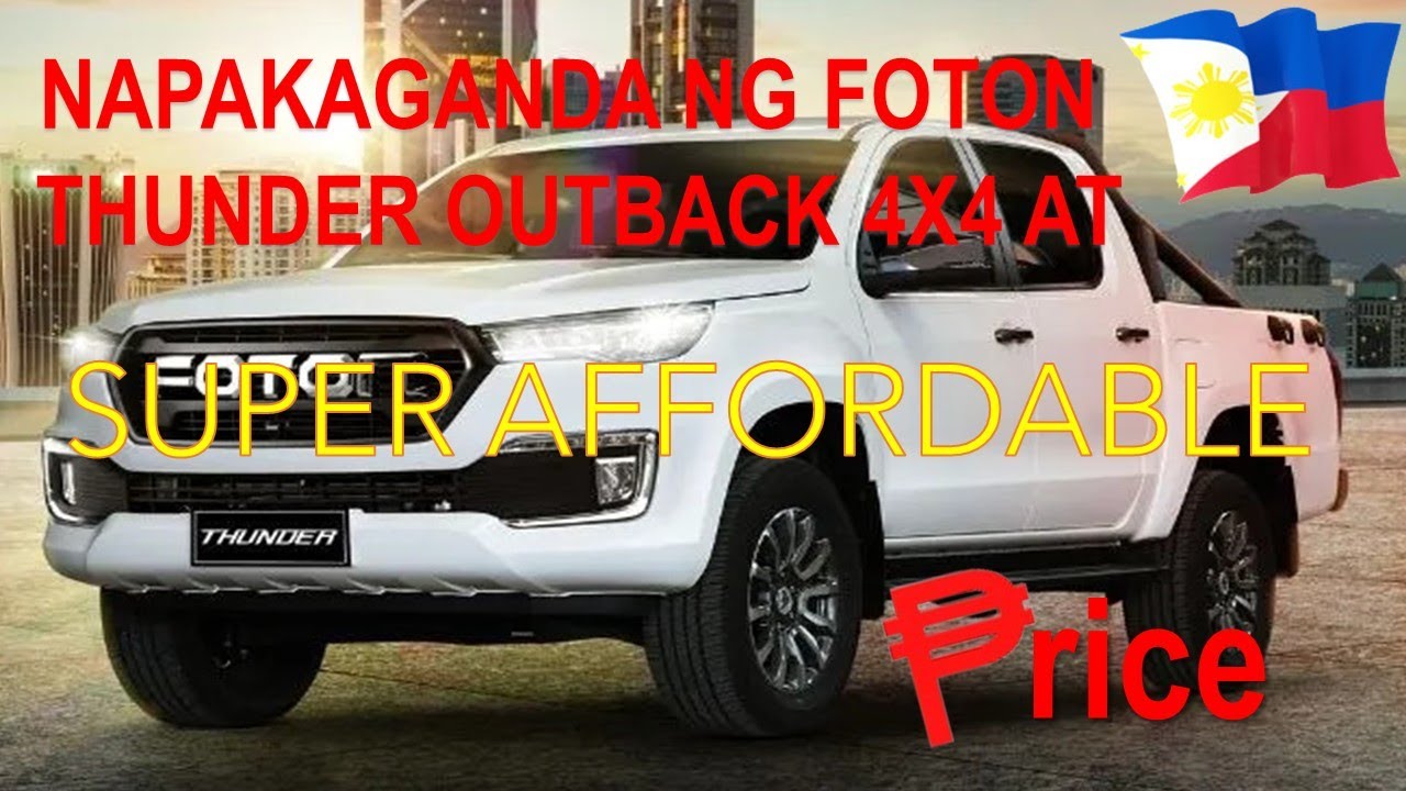 Foton Thunder Outback 4x4 AT | FIRST LOOK | SPECS | PRICE - BOSS JACOBS