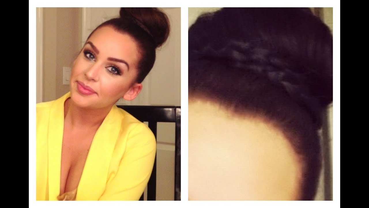 Quick Easy Braided Bun Tutorial Carlibel55