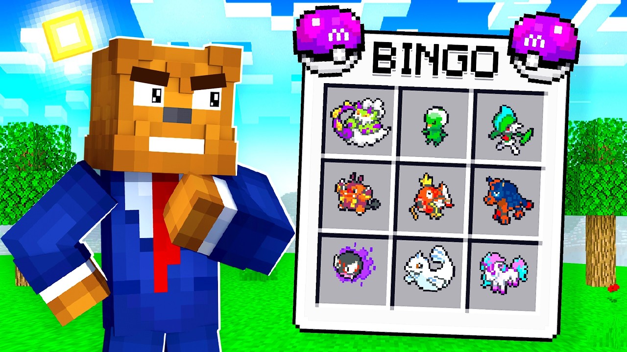 Catching Every Pokemon In Minecraft Pixelmon Bingo
