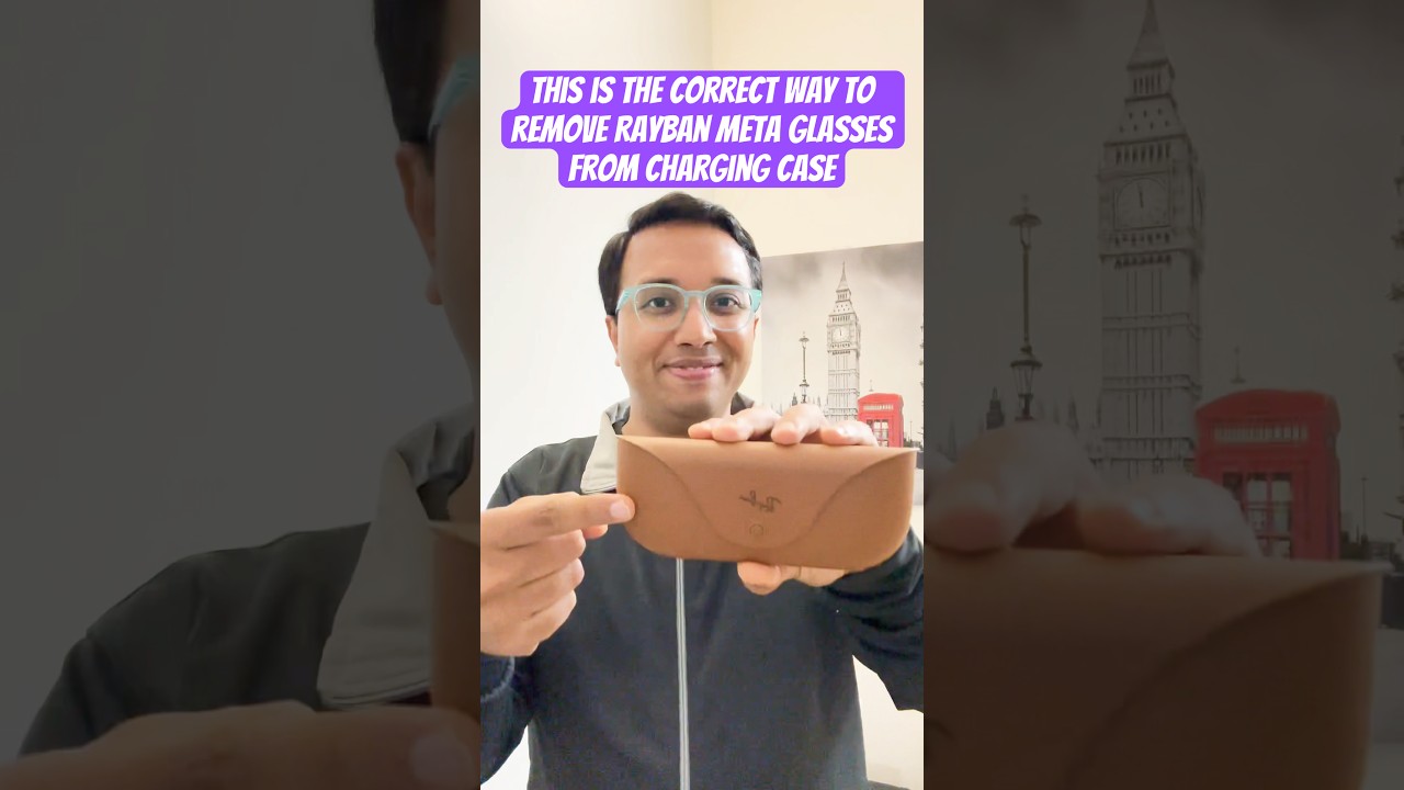 How to Remove RayBan Meta Glasses from Charging Case