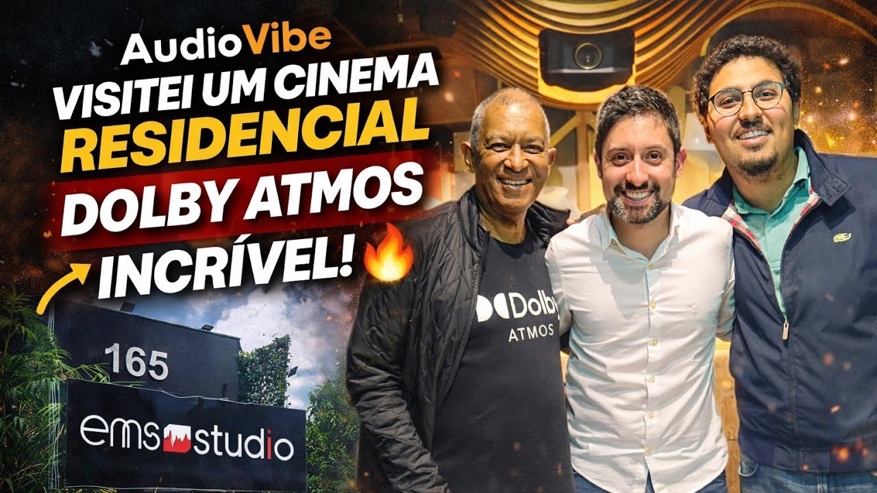 AudioVibe visita a nova sala Dolby Atmos da EMS Studio em Moema 🔊 cinema residencial de outro nível!