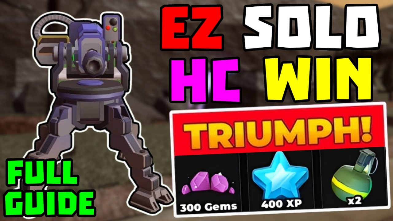SOLO Hardcore победа с Turret + полный гайд | TDS Tower Defense Simulator