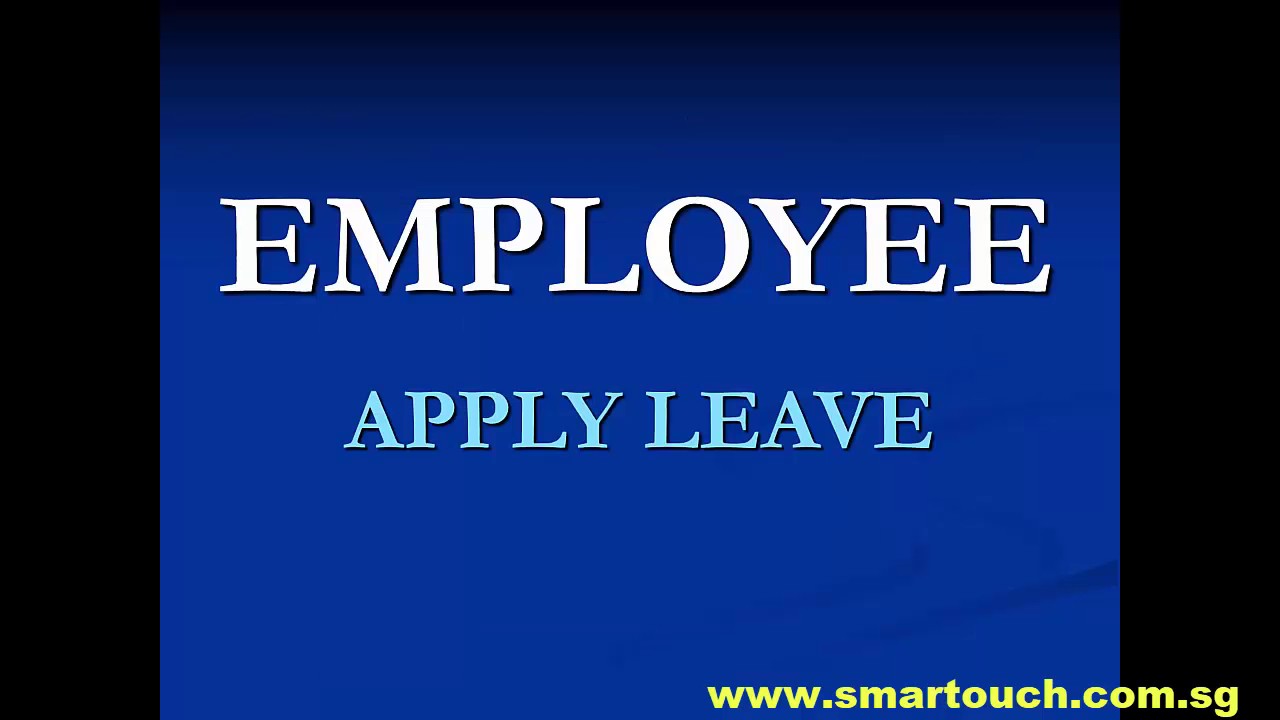 HRIS Software : eLeave Management System tutorial : How to Apply Leave in eLeave system